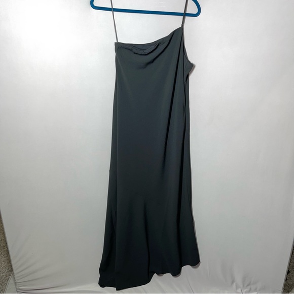 Banana Republic Asymmetrical Flounce Maxi Dress 4 petite 4p - Picture 6 of 13
